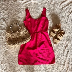 Gorgeous Flattering Vineyard Vines Silk Dress Pink Size 0